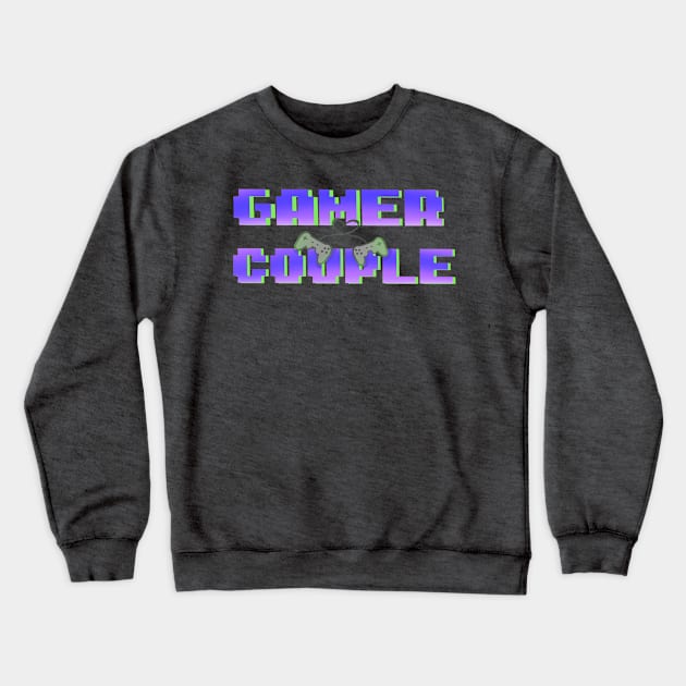 Gamer Couple - Blue/Green Crewneck Sweatshirt by The Nerd Couple